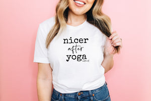 Nicer after Yoga - Women's Tshirt